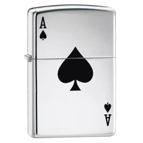 Zippo Lucky Aces - High Polish Chrome