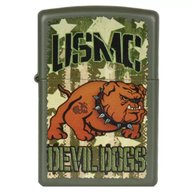 Zippo Devil Dawg - Green Matte
