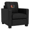 Dyno Stationary Club Chair with Miami Hurricanes Logo