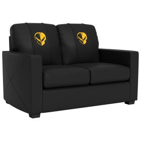 Silver Loveseat with Corvette Jake Symbol Yellow Logo