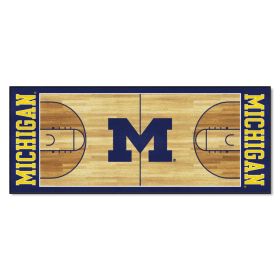 Michigan Basketball Court Runner 30"x72"