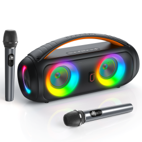 JYX  D16 Portable Bluetooth Speaker With Subwoofer&Loud Sound And Strong Bass& IP65 Waterproof (Color: black)