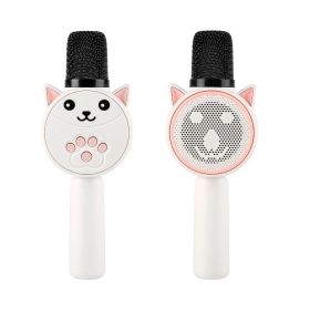 Karaoke Speaker Microphone (Color: pink)