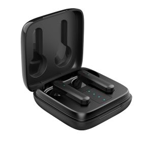 Garyway Fone Bluetooth Earphones Y18 Wireless Earphones Auto Pairing Touch Control LED Light Gaming Voice Caliing Headphones (Color: black)