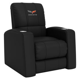 Relax Home Theater Recliner with Corvette C6 Logo (Material: Commercial Grade Synthetic Leather)