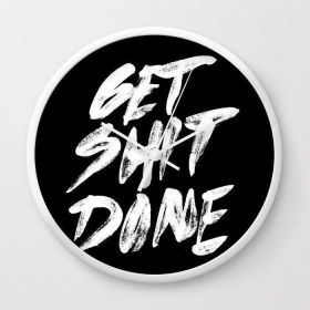 Motivational Wall clock (Color: black)