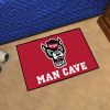 NC State Man Cave Starter Rug 19"x30"